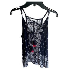 LUQ Brand Rachell Tie Detail Halter Top. Size SP